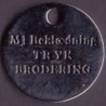 Vognpolet/coincart "MJ Beklædning" 10kr./1€ str.