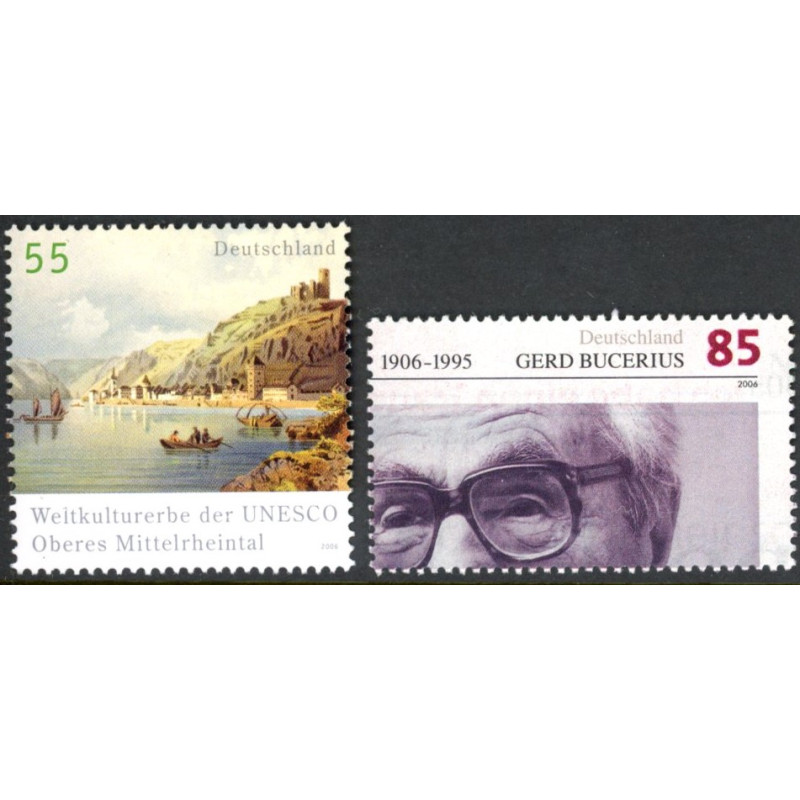 Tyskland. 2006. Kulturarv og Gerd Bucerius. AFA nr. 3446-47 **         (o)