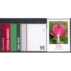 Tyskland. 2006. Stefan Andreas, og blomster. AFA nr. 3456-57 **     (o)