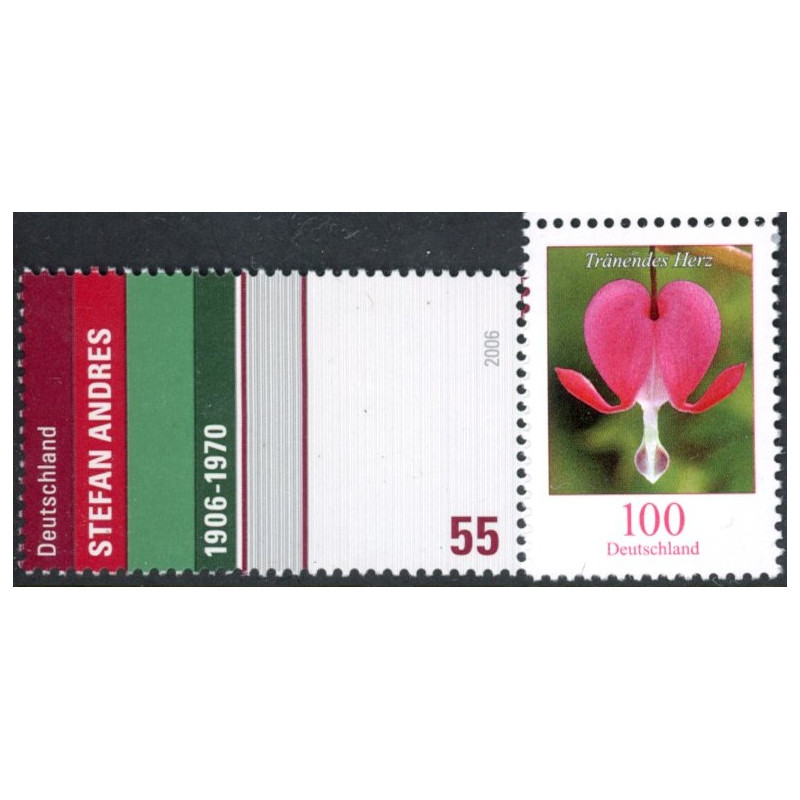Tyskland. 2006. Stefan Andreas, og blomster. AFA nr. 3456-57 **     (o)