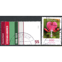 Tyskland. 2006. Stefan Andreas, og blomster. AFA nr. 3456-57 **     (o)