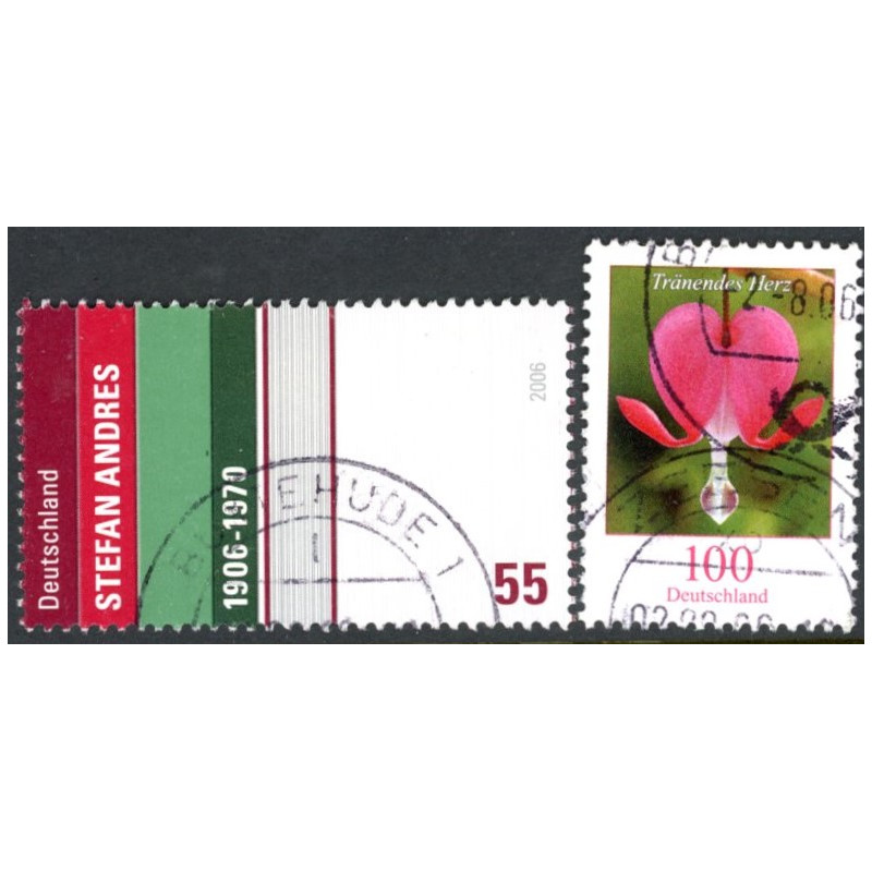 Tyskland. 2006. Stefan Andreas, og blomster. AFA nr. 3456-57 **     (o)