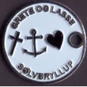 Vognpolet/coincart "Grete og Lasse sølvbryllup" 10kr./1€ str.