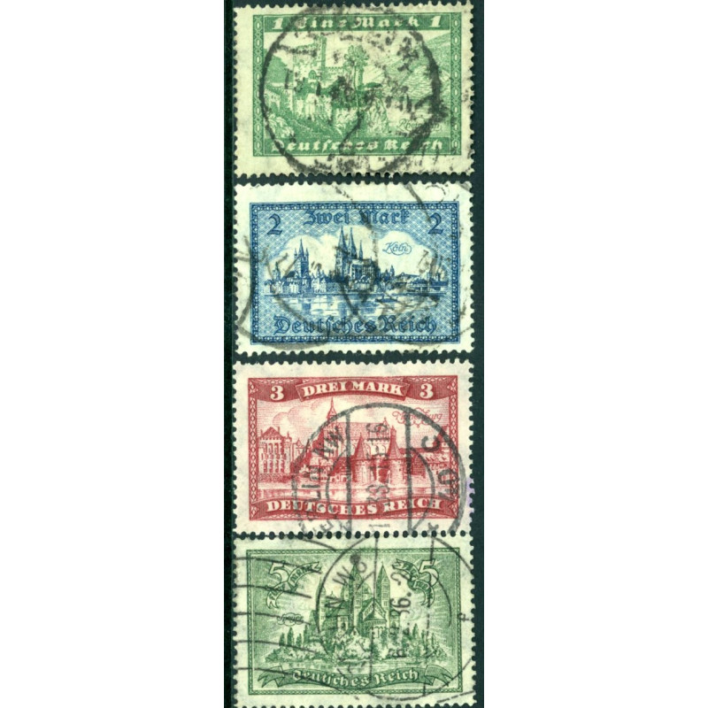 Rige. 1924. Bygningsværker. AFA nr. 364-67 **   st. used reich