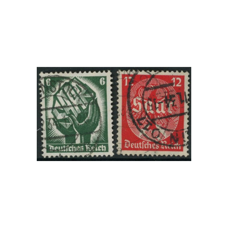 Rige. 1934. Saarafstemning. AFA nr. 539-40 **   stemplet (o)