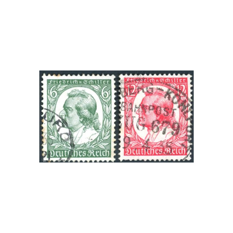 Rige. 1934. Schiller. AFA nr. 558-59 **   stemplet (o)