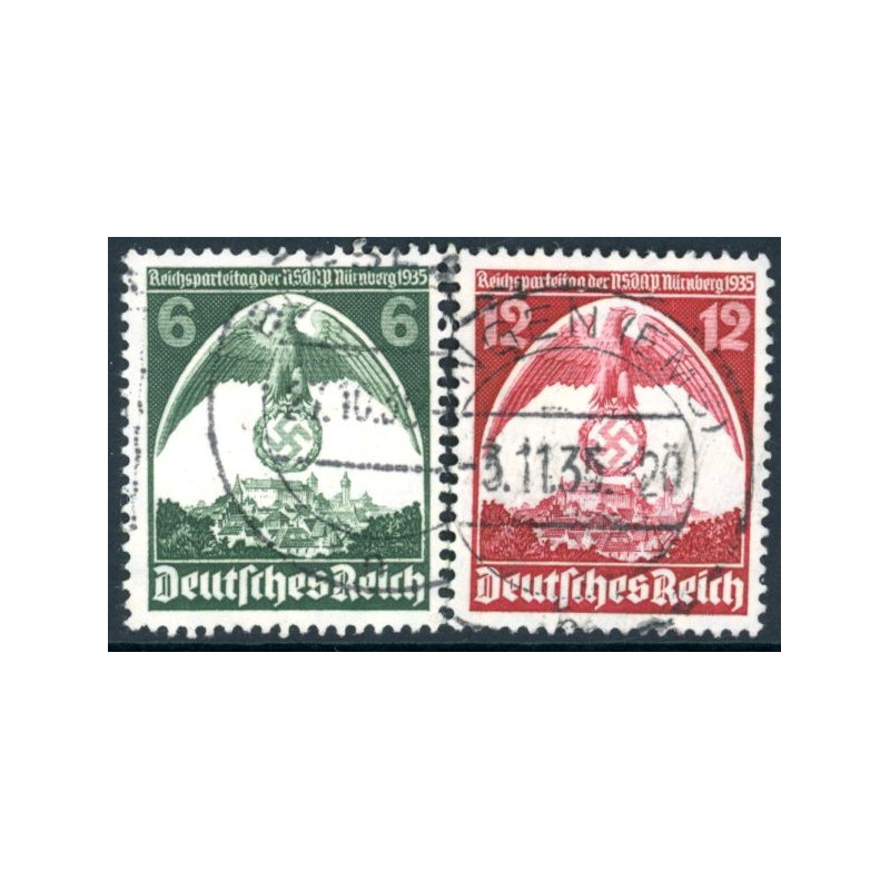 Rige. 1935. Partidagen. AFA nr. 581-82 **  stemplet (o)