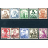 Rige. 1935. Nødhjælp. AFA nr. 583-92 **    stemplet (o)