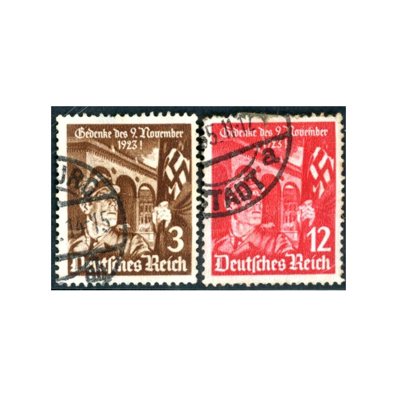 Rige. 1935. NSDAP. AFA nr. 593-94 **    stemplet (o)
