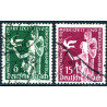 Rige. 1936. Brune bånd, miniark. AFA nr. 616 **  stemplet (o)