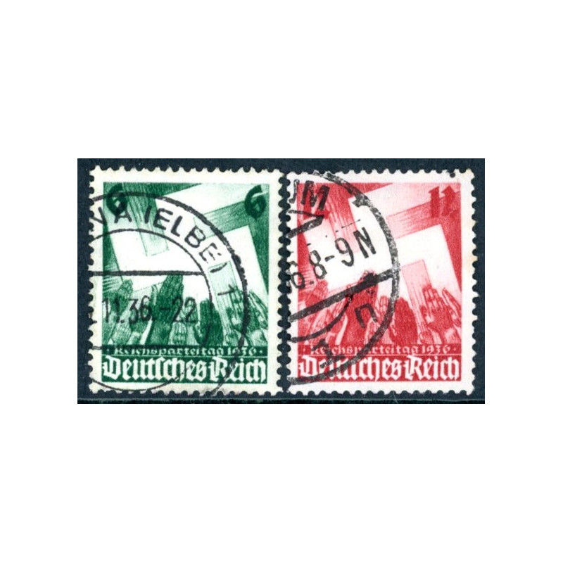 Rige. 1936. Partidag. AFA nr. 627-28 **  stemplet (o)