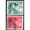 Rige. 1938. Sudeterlands Indlemmelse. AFA nr. 670-71 **    stemplet (o)