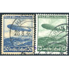 Rige. 1936. Luftskibet l. Z 129. AFA nr. 601-02 **   stemplet (o)