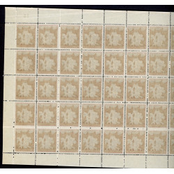 Danmark julemærke 1917 i helark ufoldet, foldet **/*