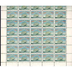 Danmark julemærke 1922 i helark ufoldet, foldet **/*