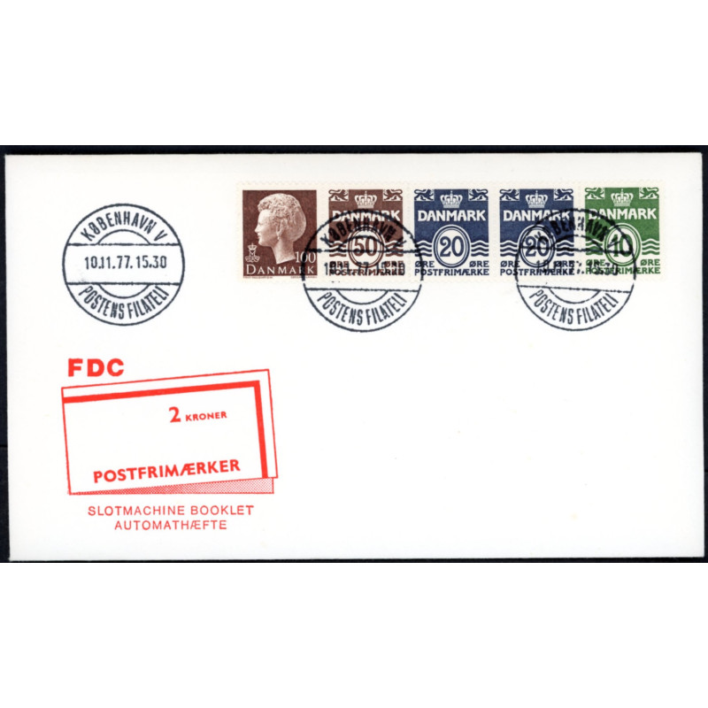 1977. FDC med hæftesammentryk HS1