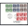 1985. FDC med hæftesammentryk HS10  (dobbelt)