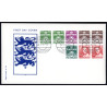1989. FDC med hæftesammentryk HS12-13  (enkelt)