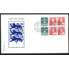 1989. FDC med hæftesammentryk HS12-13  (dobbelt)