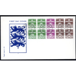 1989. FDC med hæftesammentryk HS12-13  (dobbelt)