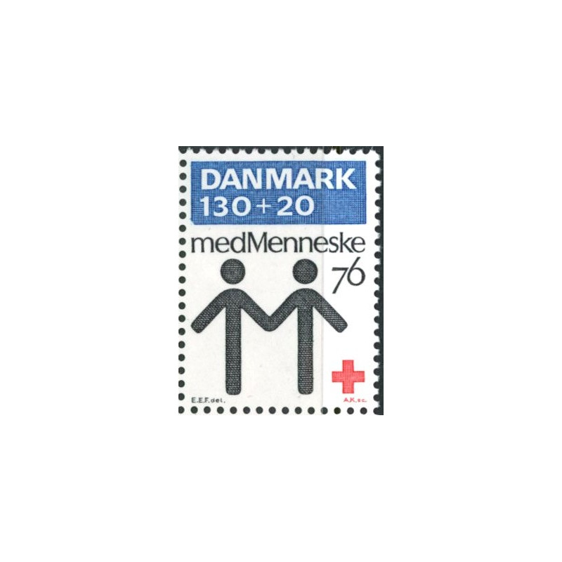 1976. Dansk Røde Kors. AFA nr. 612x ** (o) stemplet FDC