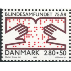 1986. Dansk Blindesamfund. AFA nr. 853y **  FDC (o)