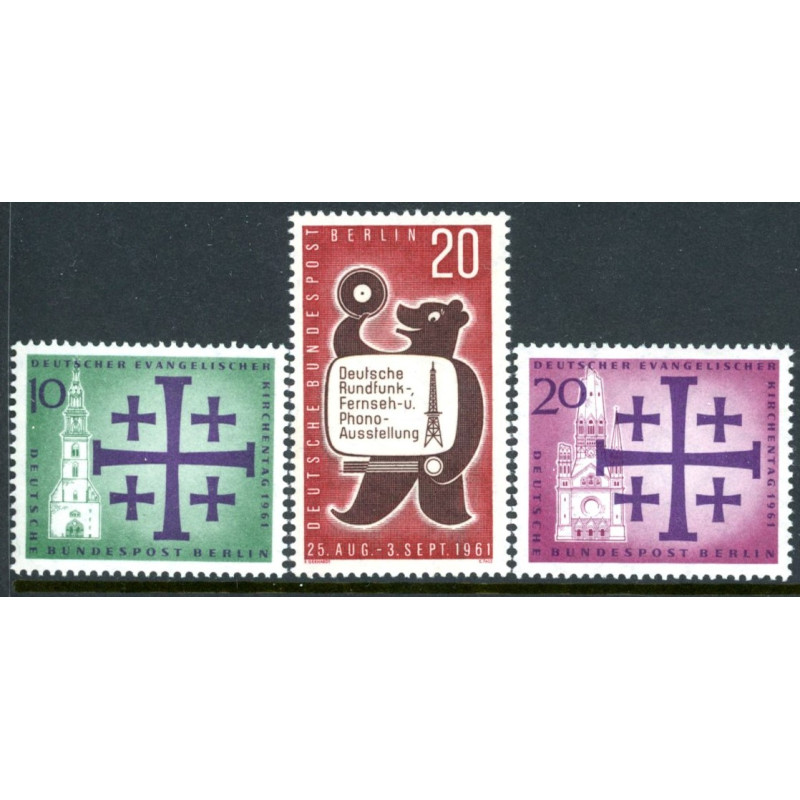 Berlin. 1961. Kirkedag og Radio, Fonu udstilling. AFA nr. 213-15 **    (o)