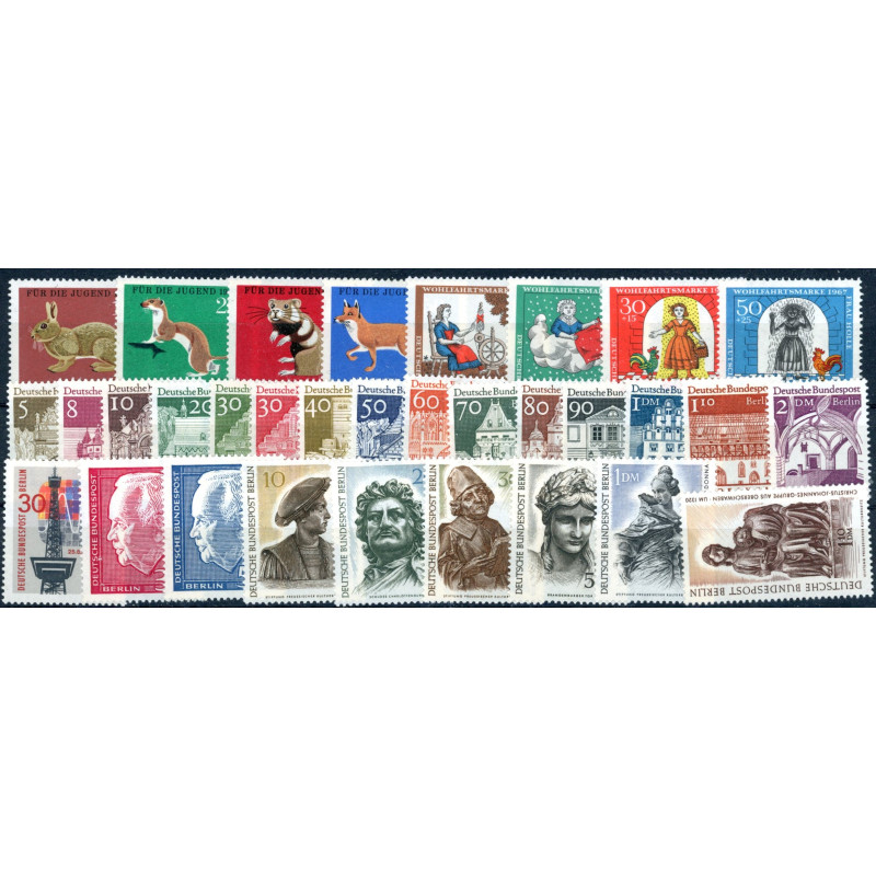 Berlin. 1967. Komplet årgang. AFA nr. 281-312 **    (o)