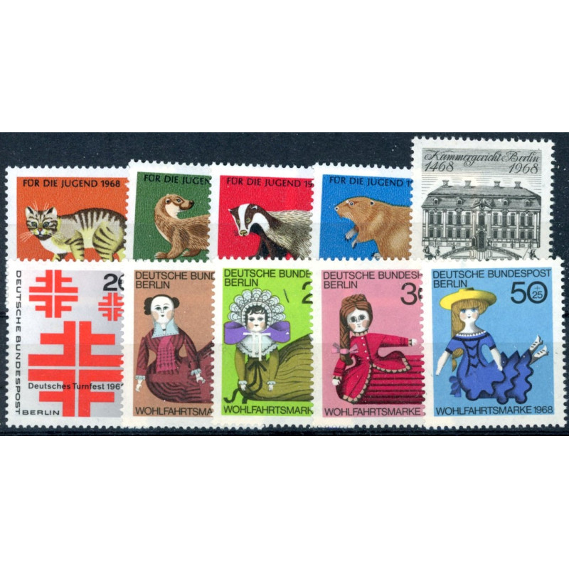 Berlin. 1968. Komplet årgang. AFA nr. 313-322 **    (o)