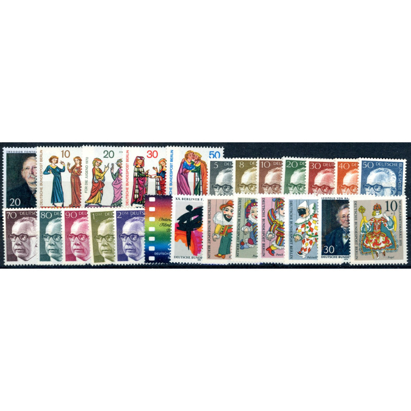 Berlin. 1970. Komplet årgang. AFA nr. 351-77 **   (o)