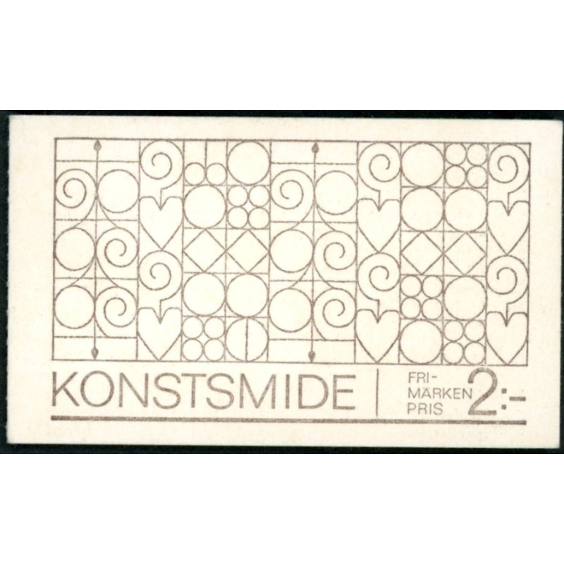 Sverige. 1970. Kunsthåndværk, hæfte/blok, AFA nr. 673Co-676 **   postfrisk stemplet FDC st,