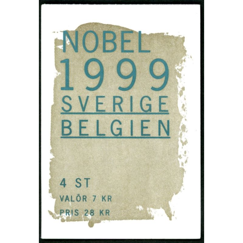 Sverige 1999. Nobelpristager. AFA nr. 2069-70 postfrisk stemplet  hæfte FDC parstykkke