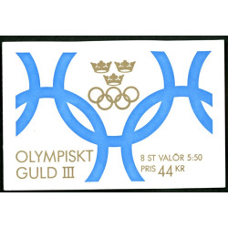 Sverige. 1992. Guldmedaljevinder. AFA nr. 1653-56 postfrisk 4-blok  Stemplet hæfte FDC parstykkke SWEDEN **/o