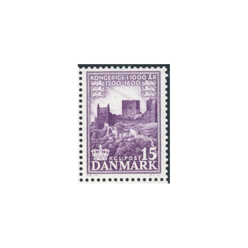 1953-56. Kongerige i 1000 år.  AFA nr. 352x ** (o) FDC