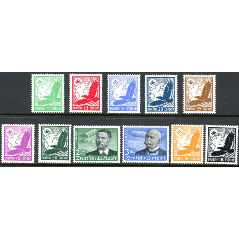 Rige. 1934. Luftpost. AFA nr. 524-34 **   stemplet (o)