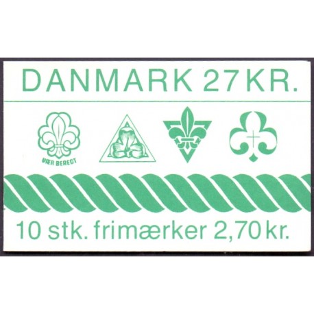 Danmark frimærkehæfte 1984. Spejderliv AFA S34