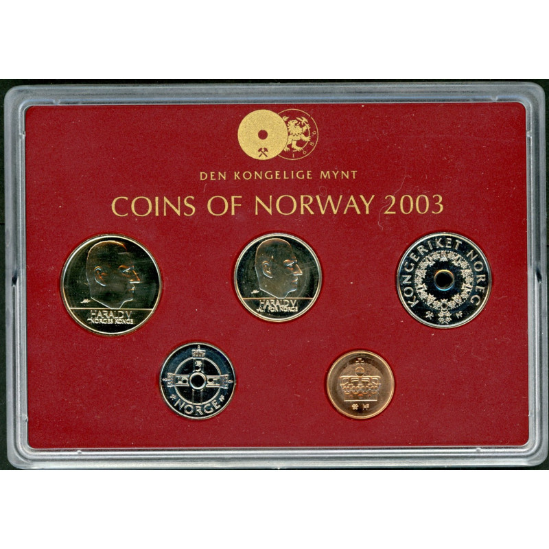 Norge. Møntsæt 2003 fra Den Norske Kgl. Mynt