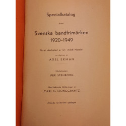 Svenska Bandmärken, Specialkatalog, Axel Ekman