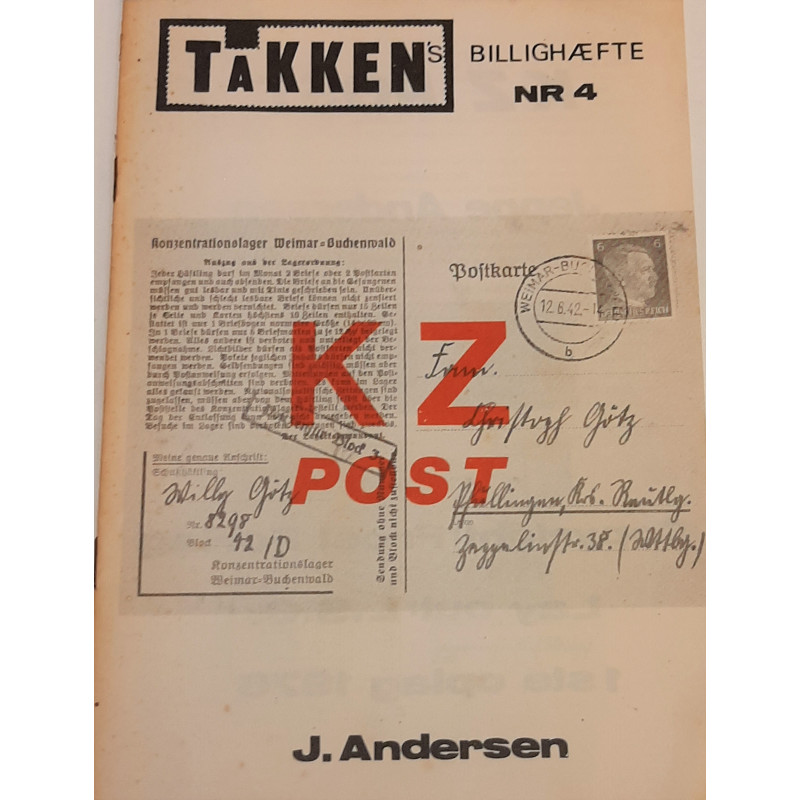KZ Post. af Jeppe Andersen. Takkens billighæfte nr. 4. 1976