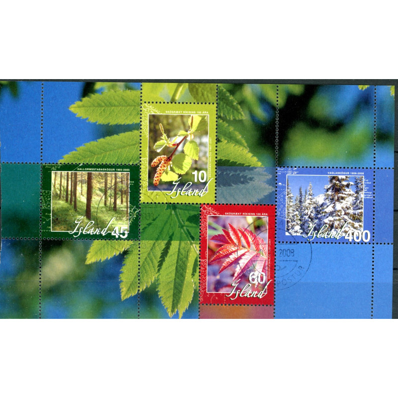 Island. 2008. Skovbeplantning, miniark. AFA nr. 1195 **    stemplet FDC