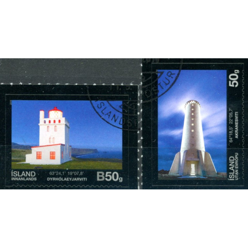 Island. 2014. Fyrtårne IV. AFA nr. 1421-22 **    stemplet FDC