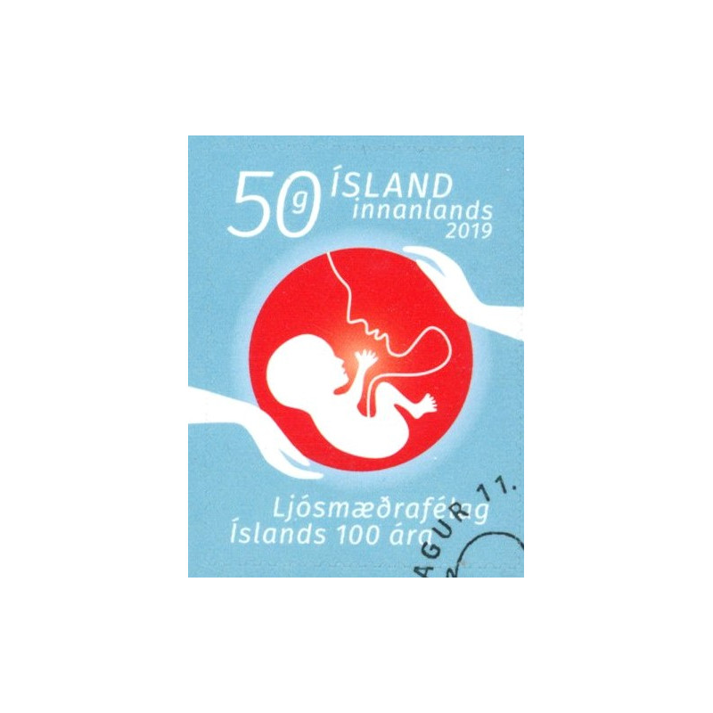 Island. 2019. Jordemoderforeningen. AFA nr. 1563 **        (o)  stemplet FDC