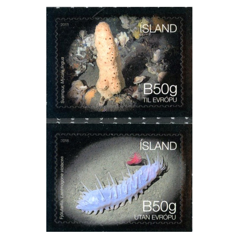 Island. 2018. Havbundens Økosystem. AFA nr. 1540-41 **                (o)  stemplet FDC