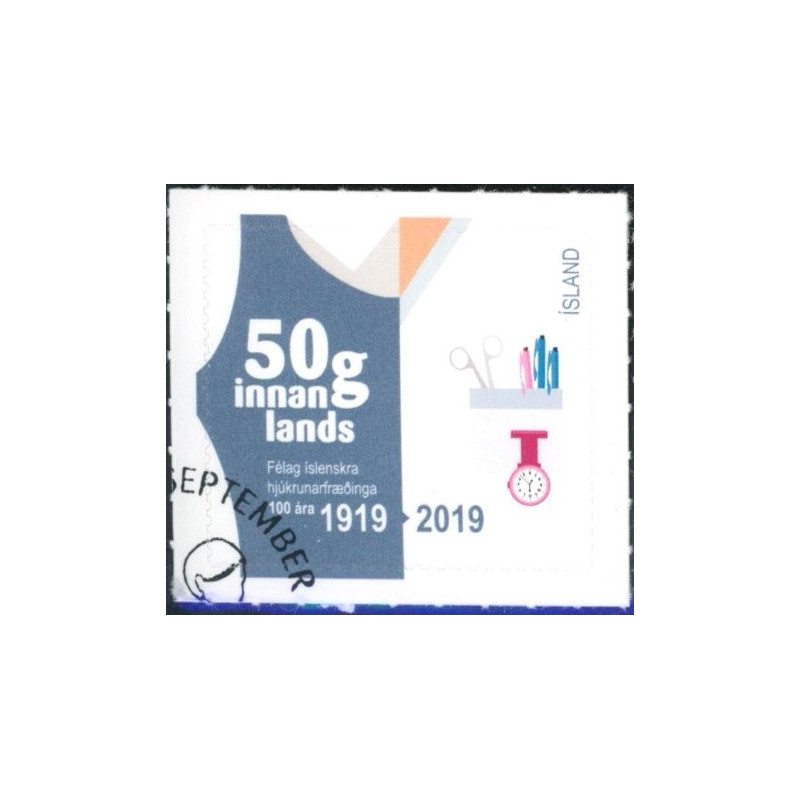 Island. 2019. 100-året for Sygeplejerskerne. AFA nr. 1568 **        (o)  stemplet FDC