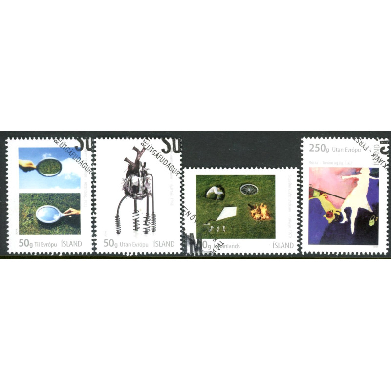 Island. 2018. Islandsk kunst. AFA nr. 1546-49 **            (o)  stemplet FDC
