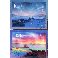 Island. 2017. Bæredygtig turistudvikling. AFA nr. 1504-05 **           (o)  stemplet FDC