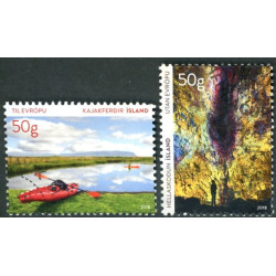 Island. 2018. Turistfrimærker. AFA nr. 1534-35 **                  (o)  stemplet FDC