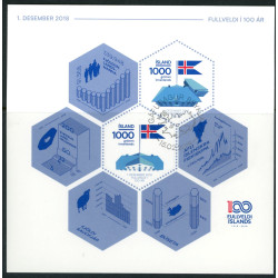 Island. 2018. Erhverv, miniark. AFA nr 1526 **                      (o)  stemplet FDC