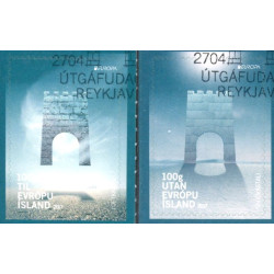 Island. 2017. Europa. Borge og slotte. AFA nr. 1501-02 **           (o)  stemplet FDC