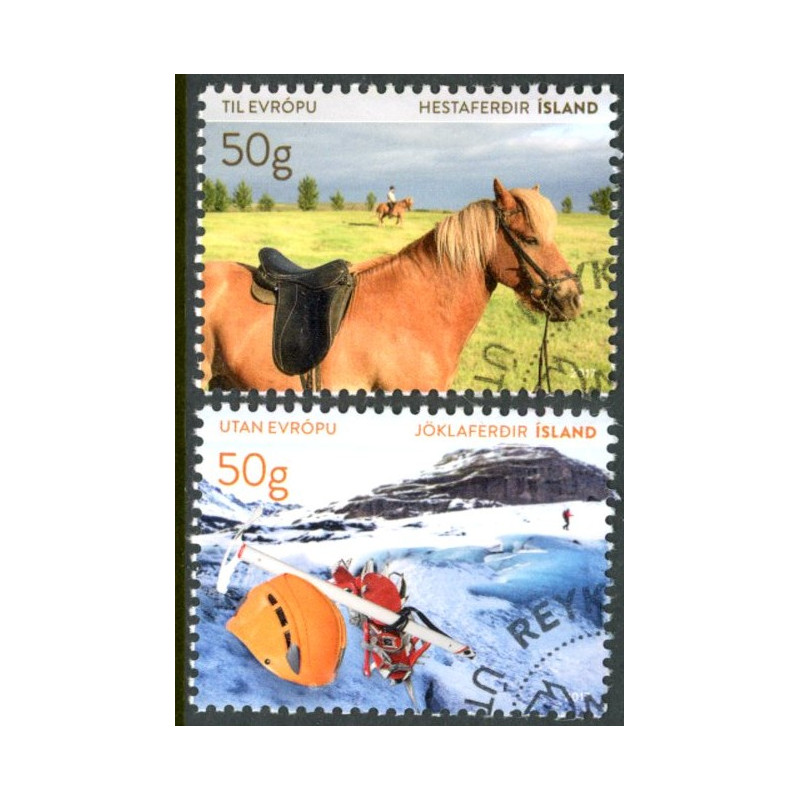 Island. 2017. Turisme. AFA nr. 1499-1500 **             (o)  stemplet FDC